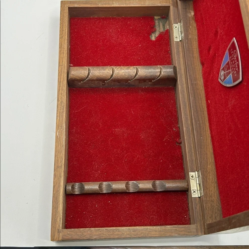 Gerber Silver Knife Set with Red Lining